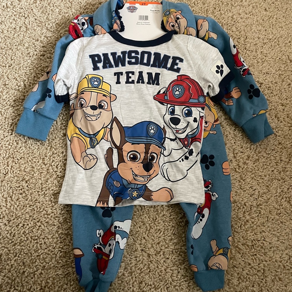 Paw Patrol Pawsome Team Kids set 2T -sweater pants and top